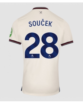 Billige Fotballdrakt West Ham United Tomas Soucek #28 Replika Bortedrakt 2025-26 Kortermet Billige Fotballdrakt West Ham United Tomas Soucek #28 Replika Bortedrakt 2025-26 Kortermet